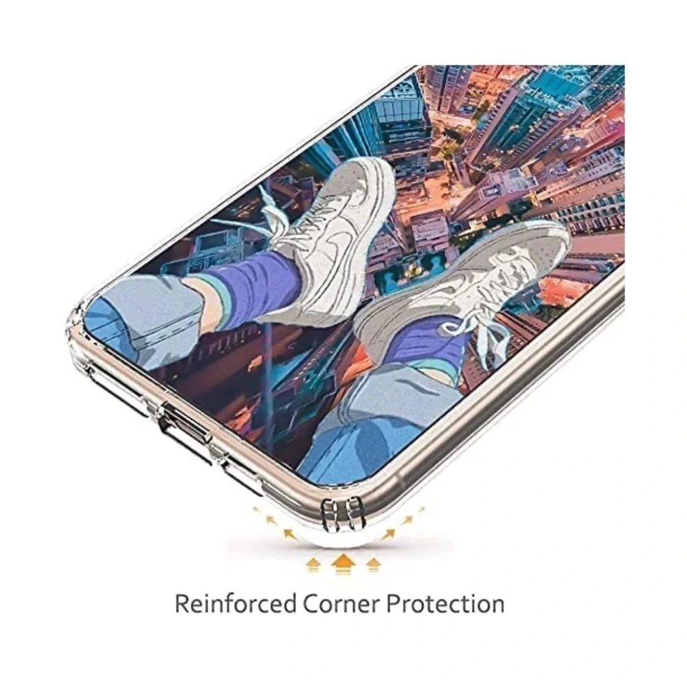 iPhone 13 Case Aesthetic Anime Style City Parkour Clear Slim Protective case